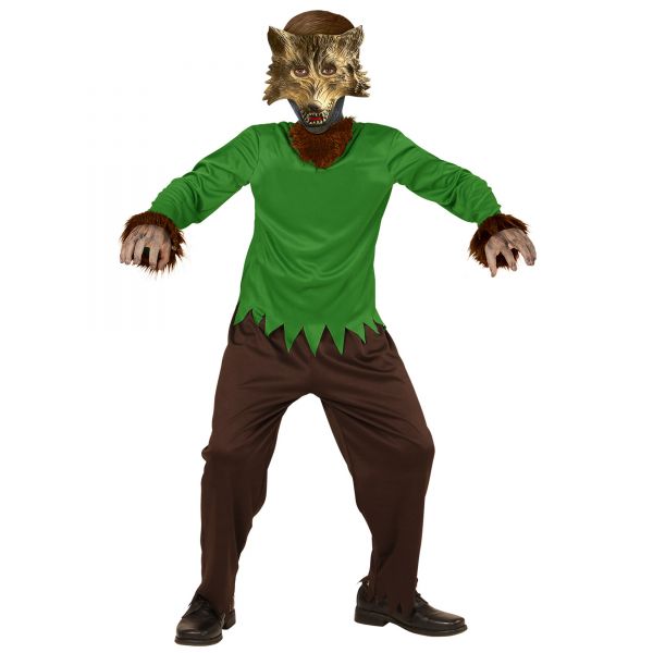 Werwolf (Jacke, Hose, Maske), 140 cm / 8-10 Jahre - Widmann