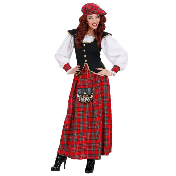 Schottische Frau (Kleid, Hut), L - Widmann