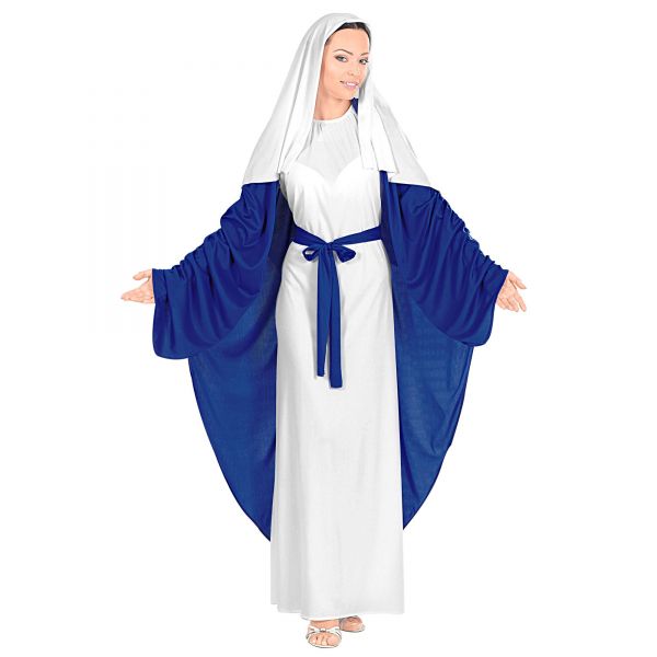 Heilige Maria (Tunika mit Umhang, Gürtel, Kopfbedeckung), XL - Widmann