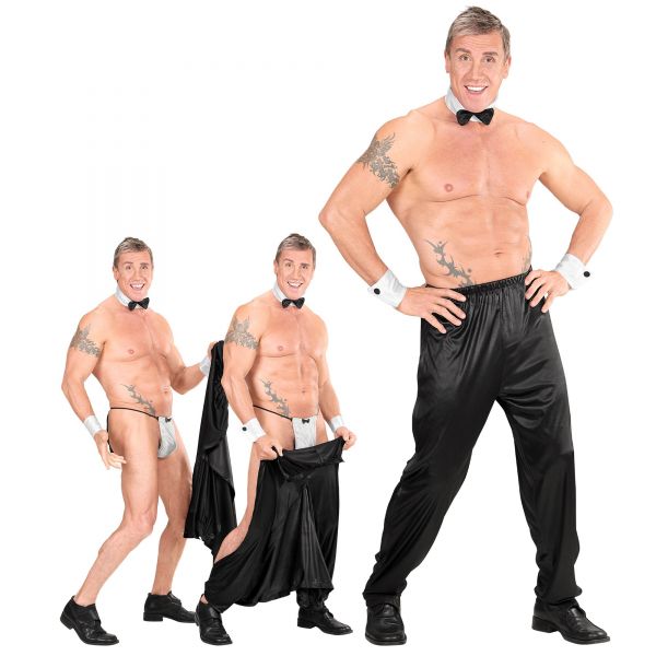 Stripperhose mit Seitlichem Klettverschluss, XL - Widmann