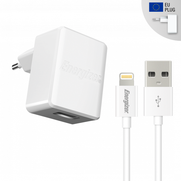 ENGZR Max Wall Charger inkl. Lightning Kabel 1A 1USB - Energizer