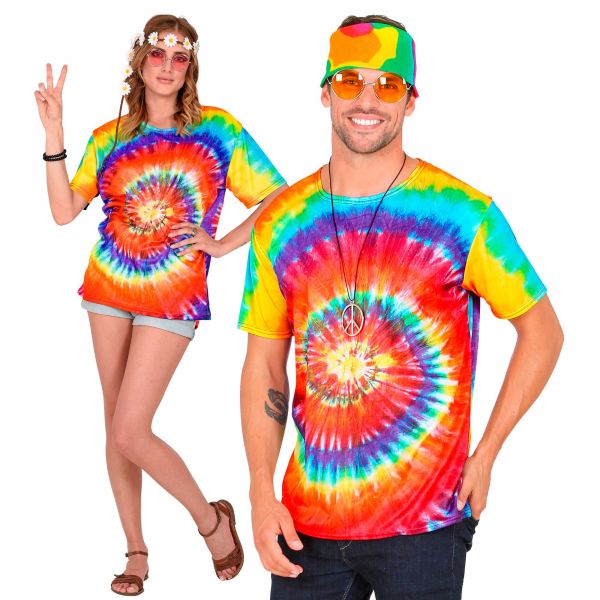 Hippie (Batikshirt), S/M - Widmann