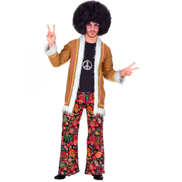 Woodstock Hippie (Jacke, Hose), M - Widmann