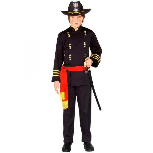 Nordstaaten General (Oberteil, Hose, Gürtel), 140 cm / 8-10 Jahre - Widmann