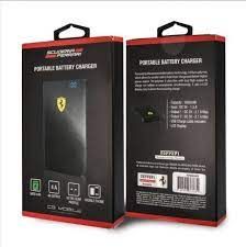 Ferrari Power Bank Black with 2 USB 5000mAh - Ferrari