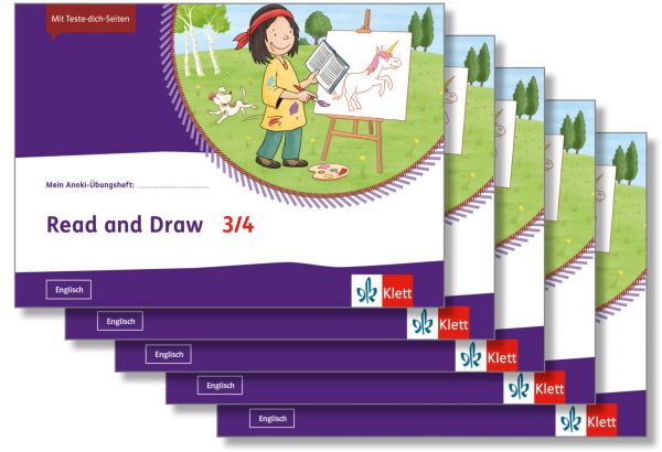 Mein Anoki-Übungsheft - Read and draw 3/4: Übungsheft im 5er-Paket Klasse 3/4