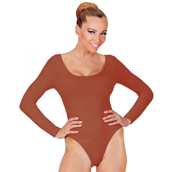 Body Hautfarben (Mit Knöpfen Verschliessbar), XL - Widmann