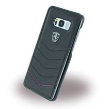 Ferrari S8 Hard Case Heritage Quilted Leather Black fuer Samsung Galaxy S8 - Ferrari