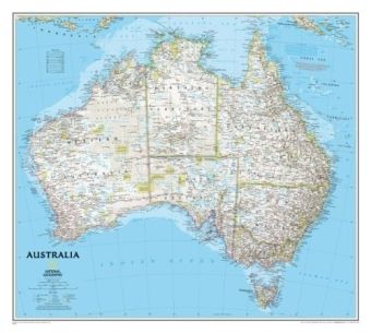 National Geographic Map Australia Classic, Planokarte: Political Map - National Geograph...