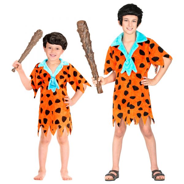 Steinzeitjunge (Tunika mit Krawatte), 104 cm / 2-3 Jahre - Widmann