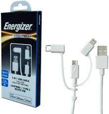Energizer Hightech 3 in 1 Lightning / micro und USB Type C Charge & Data Kabel - Energizer
