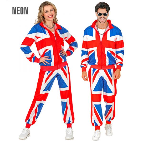 U.K. Party Fashion Trainingsanzug (Oberteil, Hose), L - Widmann