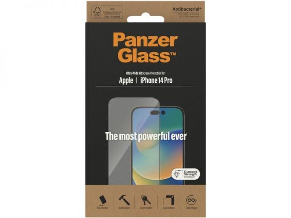 Panzerglass Displayschutz Ultra Wide Fit iPhone 14 Pro - Panzerglass