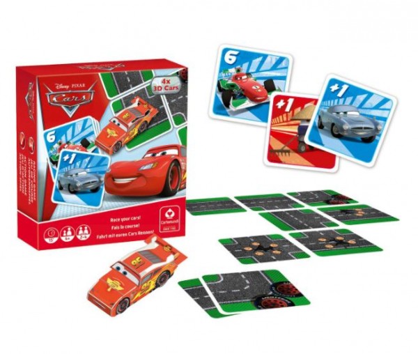 GAMEBOX Disney Pixar Cars, 50 Karten, 4 steckbare Cars Autos - AGM