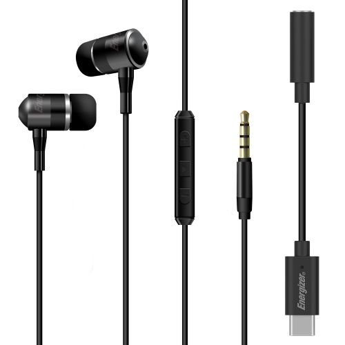 Energizer Wired earphones - UIC30BK - Aux & Digital USB-C - Energizer