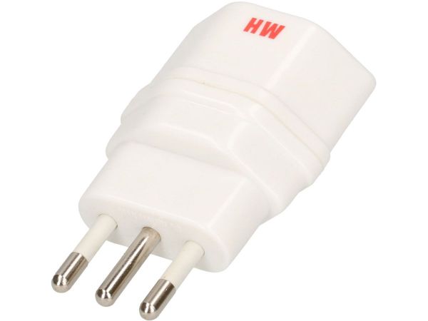 Max Hauri Übergangsstecker Schweiz - Italien, weiss - Max Hauri