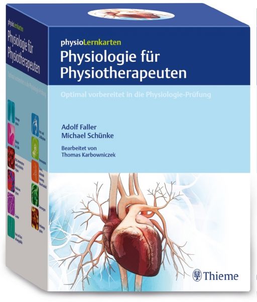 physioLernkarten - Physiologie für Physiotherapeuten: Optimal vorbereitet in die Physiologie-Prüfung - Thieme Stuttgart