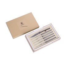 Laguiole Steakmesser Set 6-teilig aus Zebraholz - Laguiole