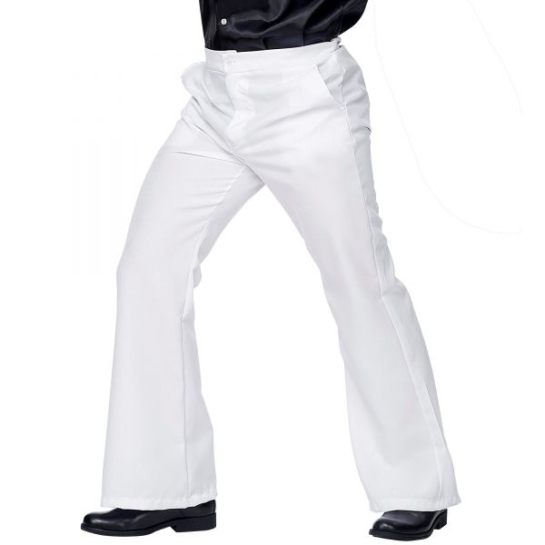 The 70s Groovy Style - Weiss (Hose), S/M - Widmann