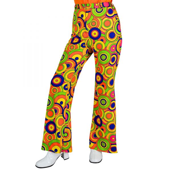 The 70s Groovy Style - Yellow Circles (Hose), S/M - Widmann