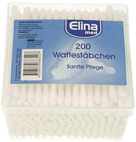Wattestaebchen 200er Eckdose transparent - Elina