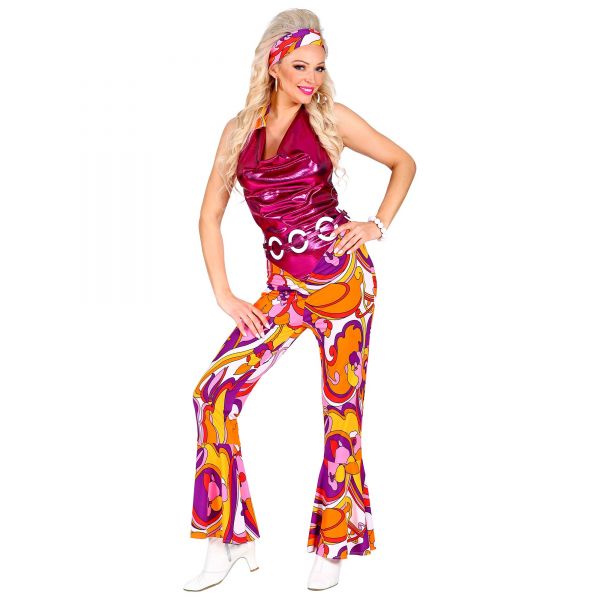 The 70s Disco Style (Overall, Gürtel, Stirnband), L - Widmann