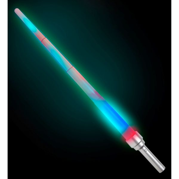 Erweiterbares Lichtschwert 90 cm - 4 Lichtfunktionen (Schneller Farbwechsel, Farbwechsellicht, Feste - Widmann