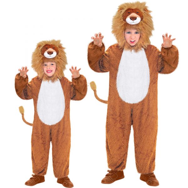 Löwe Funny (Overall mit Kapuze), 113 cm / 3-5 Jahre - Widmann
