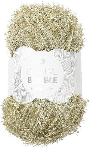 Spülschwammgarn Creative Bubble Metallic Gold - RICO-Design tap