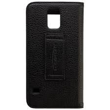 COMMANDER S5 WINDOW Cross Leather Black fuer Samsung Galaxy S5 - COMMANDER