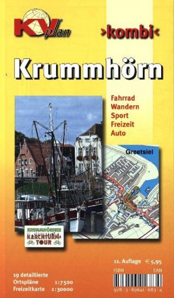 KVplan Kombi Krummhörn & Greetsiel: Fahrrad, Wandern, Sport, Freizeit, Auto. 19 Ortspläne der Gemein - Kommunalverlag Ta...