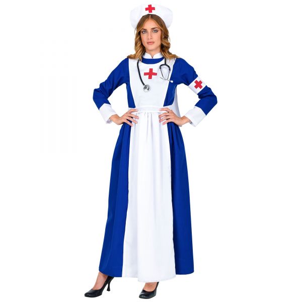 Retro Krankenschwester (Kleid, Haube, Armbinde), L - Widmann