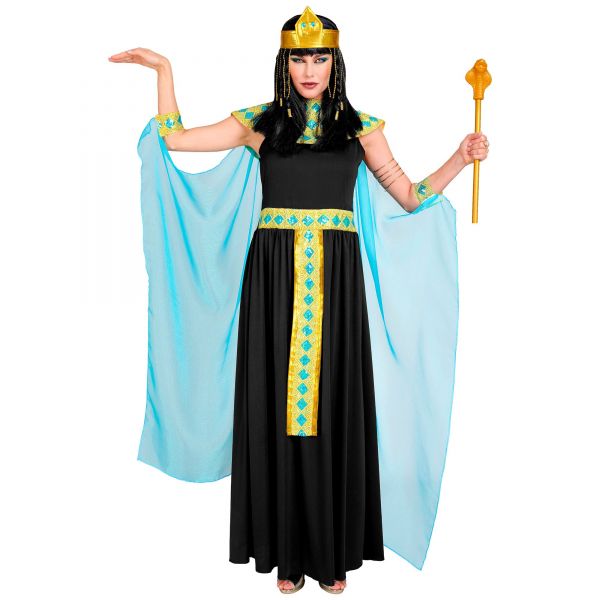 Cleopatra (Kleid mit Gürtel, Armbänder, Stirnband, Umhang), M - Widmann