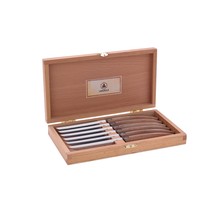Laguiole Set Steakmesser aus Pakkaholz, 6 Stück - Laguiole
