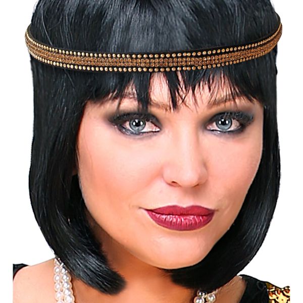 Goldenes Kabarett Stirnband, - Widmann