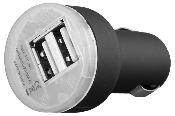 PETER JAECKEL USB Car Charger DUAL 2 A schwarz Premium - PETER JAECKEL