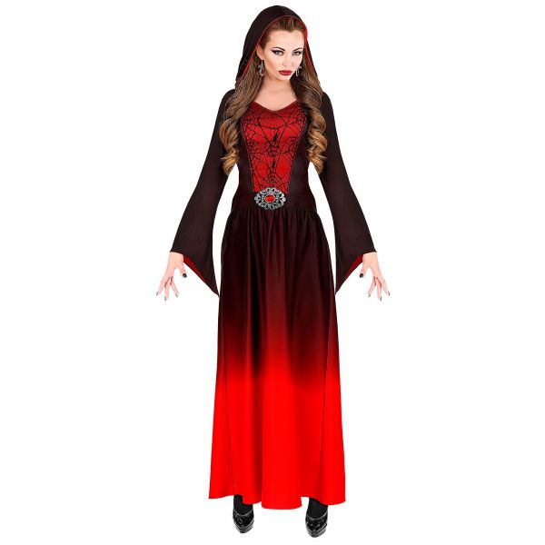 Gothic Lady (Kleid mit Kapuze), XS - Widmann