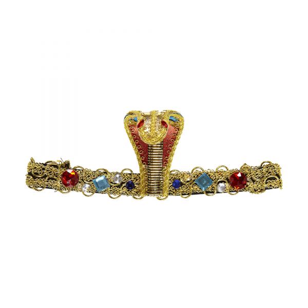 Deluxe Stirnband Ägypterin Schlange mit Edelsteinen, - Widmann