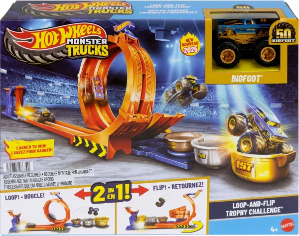 Hot Wheels Monster Trucks 2-in-1 Loop & Flip Challenge - Hot Wheels
