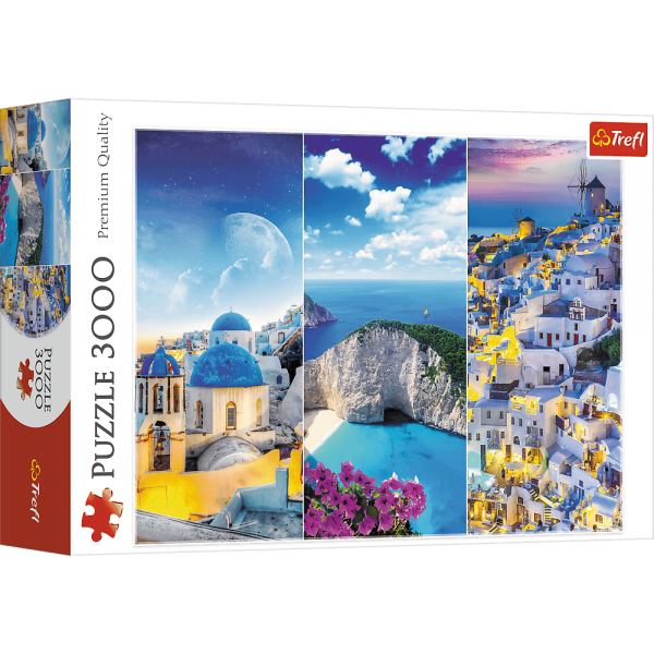 Trefl Puzzle 3000 Griechische Ferien - Collage - Trefl
