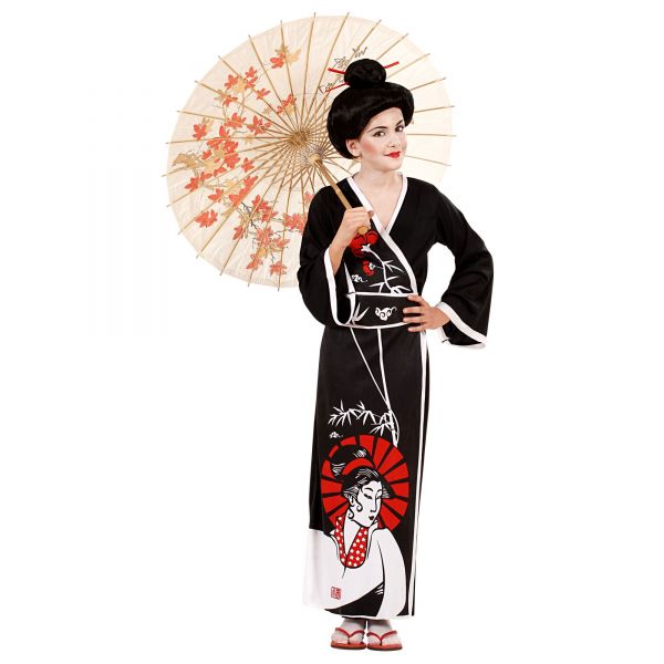 Geisha (Kimono, Gürtel, Stäbchen), 164 cm / 14-16 Jahre - Widmann