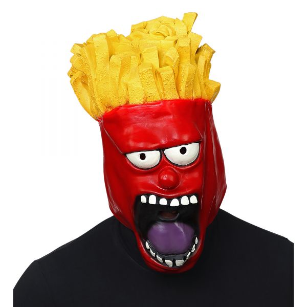 Ganzkopf Maske Pommesgesicht, - Widmann