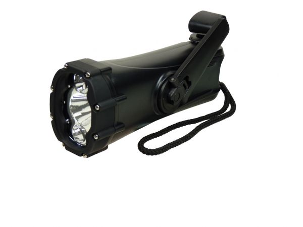 POWERplus Dynamo LED wasserdichte Taschenlampe mit Notladegerät für Handy - POWERplus