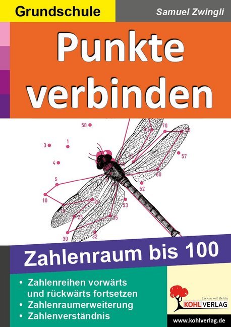 Punkte verbinden 100: Zahlenraum bis 100. Grundschule