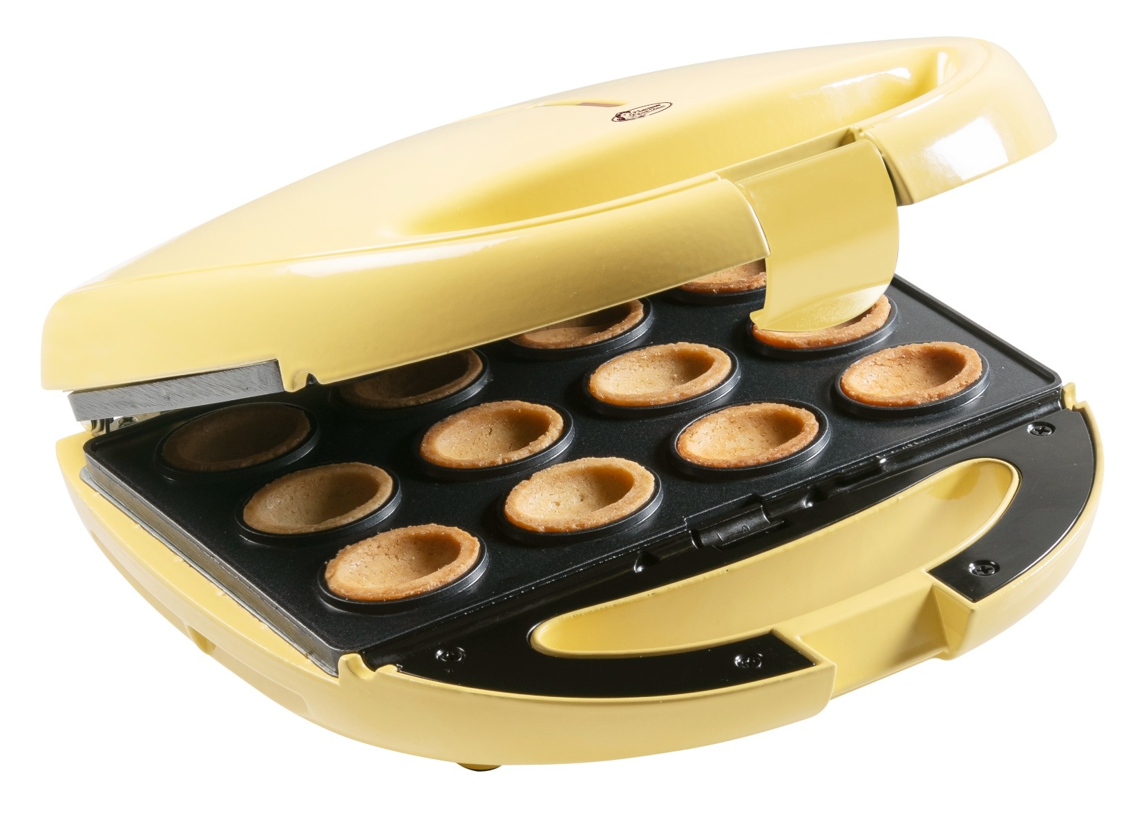 Bestron Zaubernuss Waffeleisen für russische Oreschki Gelb | Backen