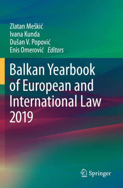 Balkan Yearbook of European and International Law 2019 - Springer Berlin,S...