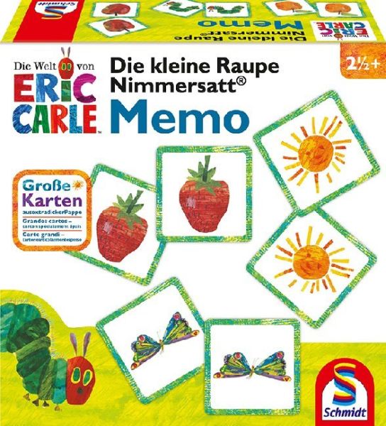 Die kleine Raupe Nimmersatt, Memo (Kinderspiel) - Schmidt Spiele