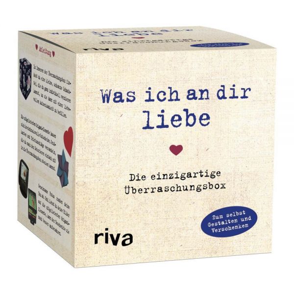 Was ich an dir liebe - Die einzigartige Überraschungsbox: Zum Selbstgestalten und Verschenken - riva Verlag