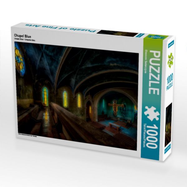 Chapel Blue (Puzzle): Eine verlassene Kirche in der Toscana - Calvendo Puzzle