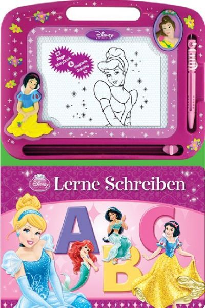 Prinzessinnen Lerne Schreiben, Spielbuch + Zaubertafel
